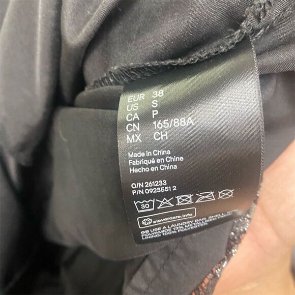 H&M x The Vampire's Wife Black Lace Mini Dress Size S Party Cocktail - Picture 4 of 7